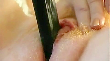 Guy catches friend's hot mom fingering own wet pussy and helps her