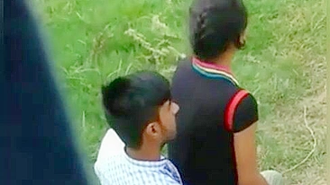 XXX Desi viral video, village couple lovers caught adultery and fuck in park