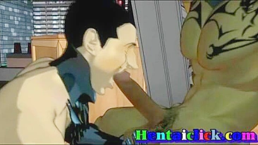Hardcore Hentai Porn featuring Muscular Men in Group Gay Gangbangs