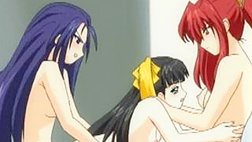 Hentai Lesbian Threesome Hard Fucked