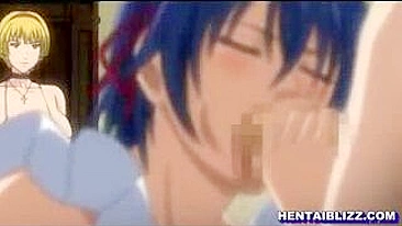 Busty Hentai Maids in Group Oral Sex and Facial Cumshot