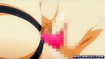 Unleash Your Inner Nympho with These Busty Lesbian Hentai Coeds and Their Dildos!