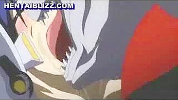 Monstrous Licking of Busty Hentai's Pussy in Wild Sex Session