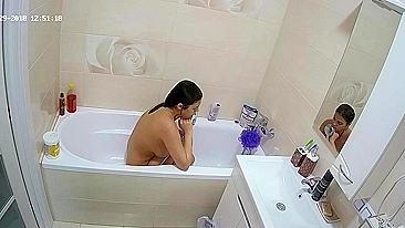 366px x 206px - Hidden cam in the bathroom means I caught sister rubbing her nice hot  figure | AREA51.PORN