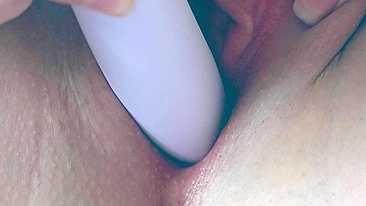 The sister fucks herself off hard until she cums.