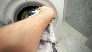 Son fucks Mom in washing machine. XXX appeal for adult incest porn fans.