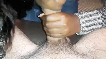 Interracial Creampie Fuck with Hidden Cam - Ebony Girl Tight Pussy