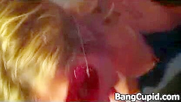 Homemade Blowjob with Tongue Tease by Amateur MILF Wearing a Mask