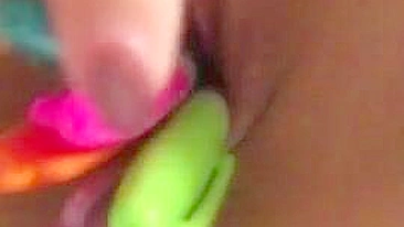 College Amateur Masturbates with Dildo in Homemade Porn Video