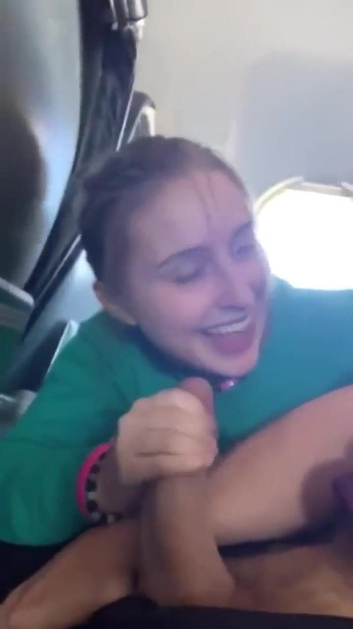 Mile High Blowjob - Amateur Teen Gives Risky Public BJ on Airplane |  AREA51.PORN