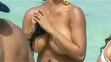 Miami Beach's Topless Woman Captured On Film