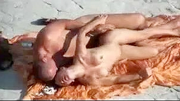 Wife With Firm Tits On The Beach Filmed By Hidden Camera